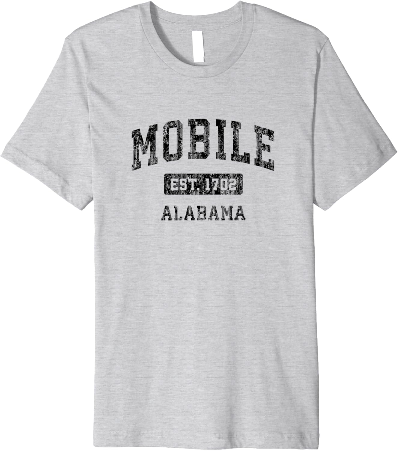 Mens Mobile Alabama AL Vintage Sports Design Black Design